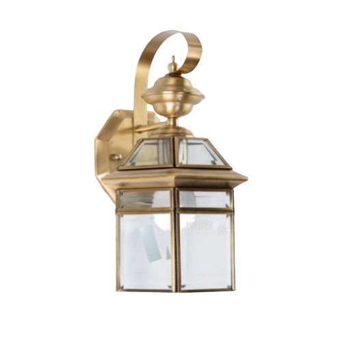 Glass Decorative Lamp 20x15x34 cm, Gold Color | 40291
