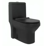 Floor Mounted WC Matte Black  Size 25 cm