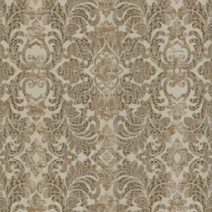 Italian Wallpaper Dark Beige Color Classic Design, Size 10mx0.70m, Model RC18042 | Balbaid Decor Company