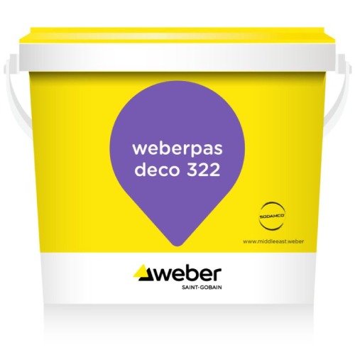دهان عزل مائي Weberpas deco 320 جالون 20 كجم لون أبيض | سودامكو -ويبر