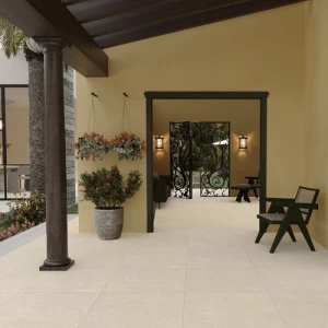 Matte Ceramic Floor Tiles 60x60x1.5 cm Beige Color | Saudi Ceramics