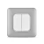 20 Amp Light Switch 2 Gang 2 Way, Light Silver Color, 7x7cm, 250V | Spectra