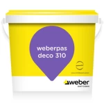 دهان خارجي إسمنتي Weberpas deco 310  ويبر جالون 20 كجم  لون اصفر باهت (2164)