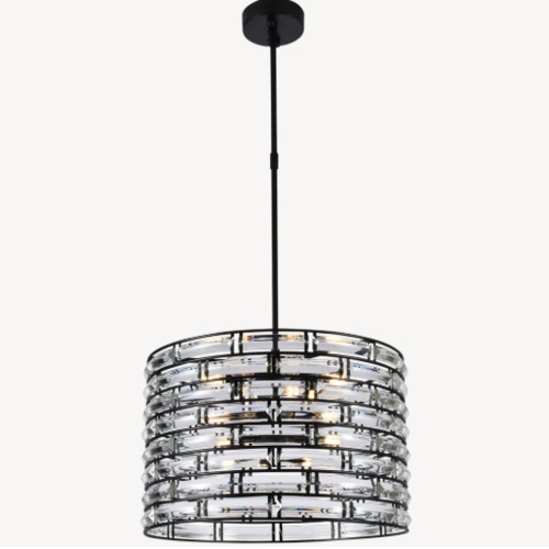 Elegant Ceiling Pendant Light 55x55x31 cm, Black Color | Abyat Company