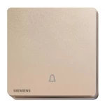 مفتاح جرس 10 امبير، ذهبي وردي، 86×86 مم، 250 فولت، ماركة سيمنز (دلتا أرينا)