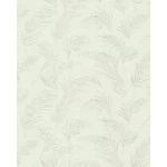 Leaf-patterned wall covering cream color, length 10m, width 1.06 m, model 46744