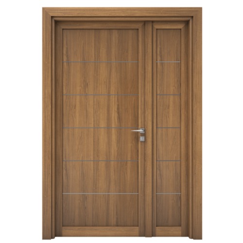 Luxurious One-and-a-Half Wooden Door 160×235 cm, Light Brown | 