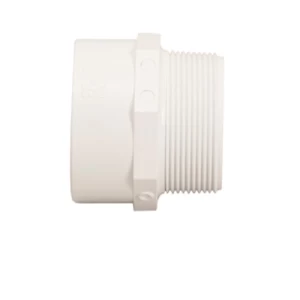 Male Adapter (SLIP X MPT) PVC Schedule 40, Size 2½ inch, Height 88.00 mm, White | Arabian Plastic Manufacturing CO.(APLACO)