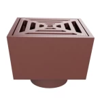 صفاية تصريف مياه حديد زهر مقاس 110 ملم، مربع الشكل | مصنع سعودي كاست