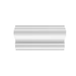 بانوهات حائط فوم، لون أبيض، ارتفاع 6 سم