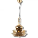 Copper Hanging Ceiling Light Metal, 75 cm Wire, 40 cm Length, 27 cm Width