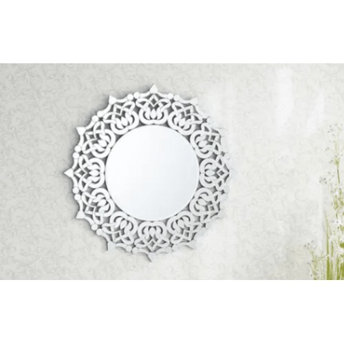 مرايا ديكور، طول 120 سم، عرض 120 سم، ارتفاع 1.8 سم، لون مرايا فضي، تصميم جزيرة | شركة ابيات