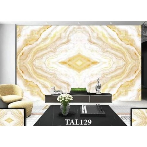 Chinese Marble Alternative 290x244 cm Beige with Gold Veins Rectangular | Luxury line