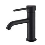Bathroom Washbasin Mixer Brass, Matt Black Color