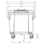 Plastic Waste Bin Double Lid 1100 Liter 1.37×1.07×1.33 m Blue | Modern bin - Image 3