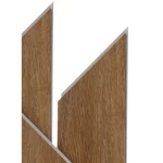 Interlocking Parquet Flooring, Size 60×12.7 cm, Thickness 6.5 mm, brown Color, Model CH01740123