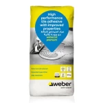  غراء اسمنتي للبلاط Webercol Premium  براند ويبر  25 كجم ابيض 
