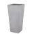 Fiberglass flower vase, height 70 cm, width 30 cm, Light gray color
