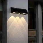 LED Wall Lamp 12 Watt, Black Color, Size 16.5x6 cm