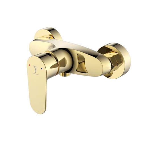 Gold Shower Mixer STARK Model, Durable Corrosion-Resistant | Saudi Ceramics