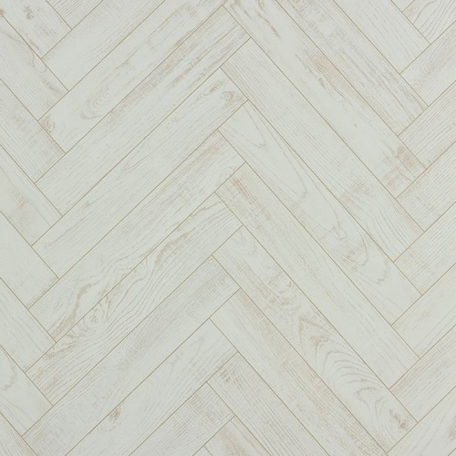 Modern HDF Parquet Flooring 8mm Thickness Ivory White, Model CHX-6201B-08 | 