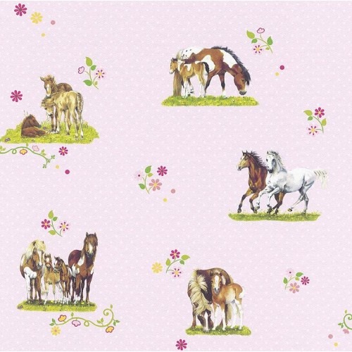 Youth and Children Wallpaper Pink, 10m Length x 0.53m Width, Model 290516 | Balbaid Decor Company