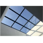 Glass Roof Skylight Aluminum Profile 7.5 cm, Thickness 2.5 mm, Aluminum Color Black | Ral Tech
