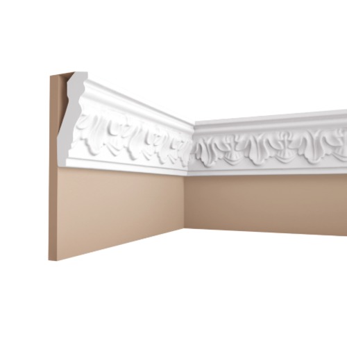 PU Foam Ceiling Accessory 200x3x6.5 cm White | Zakharef Company