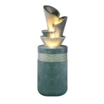Illuminated Luxury Decorative Fiber Water Fountain, Gray Color, Size 109 × 43 × 38 cm, Product Number WXF1905659SN