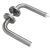 Separated Door Handle Silver Color