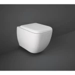 Wall Hung Water Closet Toilet  Seat Size 52.5×33.7 cm, White Color Square