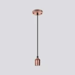 Modern Ceiling Light, Rose Gold Color, Dimensions 40x60 mm, Cable 150 cm, Single Bulb