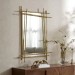 Decorative Mirrors Size 120x90x8 cm, Gold Color, Island Design