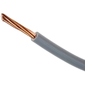 سلك كهربائي لون رمادي 10 ملم 450/750 فولت 100م نحاس مجدول PVC 90°C | بحرة للكابلات