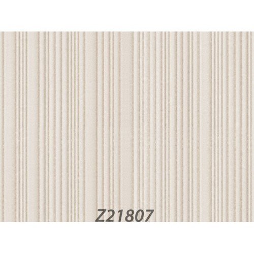 Striped Wallpaper 10m x 1.06m Light Beige Color, Model Z21807 | Balbaid Decor Company