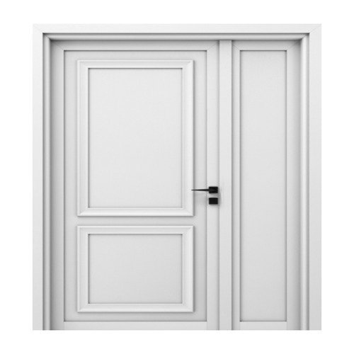 Luxury Wooden Door and a Half 160×235 cm, 6 cm Thickness, White Color | YT-86720473