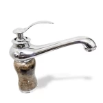 Washbasin Mixer Weight 2 kg, Silver with Brown Color