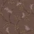 Floral wall covering dark brown color, length 10m, width 0.53m, model 33308
