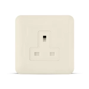 فيش مفرد 13 أمبير، 7×7 سم، لون بيج، 250 فولت | SPECTRA