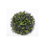 كرة عشب صناعية للديكور، أخضر مع بنفسجي، قطر 30 سم 