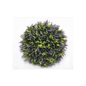 Decorative Artificial Grass Ball 30 cm Diameter Green with Purple | Luxury line