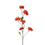 ورد صناعى بوغانفيل، ارتفاع 118 سم، لون برتقالى