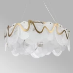 Modern Ceiling Light with Special Design, Size 80 cm , Gold