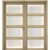 باب خشبي فاخر بريميوم للمداخل، مزدوج، مقاس 220 × 235 سم، سمك 6 سم، بيج، رقم المنتج GPR01