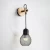 Wall Lamp, Wooden Color Dimensions 8x18 cm