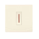 مفتاح كهرباء ثنائى القطب بلمبة 20 امبير سدرا الفنار مقاس 7×7 سم اللون بيج 