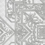 ورق جدران فينيل، تصميم نقشات، مقاس 15.6 م×100 سم، لون رمادي غامق مع فاتح