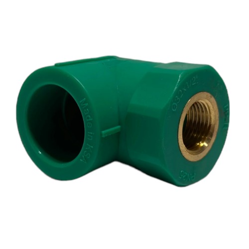PPR Plastic Elbow with Female Thread TPF Size 25 mm × 1/2 Inch Pressure 25 Bar Green | Thermal pipes factory (TPF)