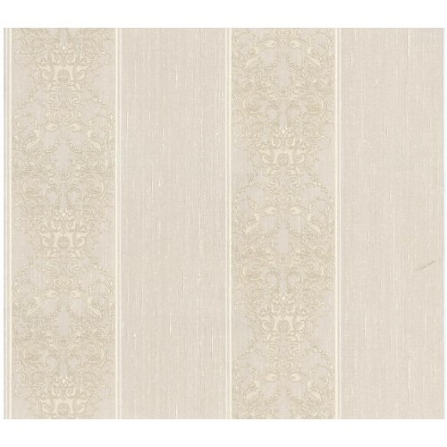 Italian Wallpaper Striped Design Beige Color, Size 10mx0.70m, Model 15055 | Balbaid Decor Company