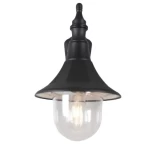 فانوس إضاءة خارجي جداري ، أسود، مقاس 24×15 سم